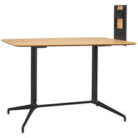 【組立設置込】FURSYS Be Conn 台形天板テーブル ハイ ディスプレイスタンド付 幅1600×奥行1100×高さ1050mm 1台（取寄品）
