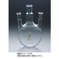 ケニス 共通摺合三口フラスコ 200mL 15/25 33460942（直送品）