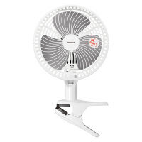 YAMAZEN ACクリップ扇風機 YCT-F181（WB） 18cm メカ式 左右首振り 風量2段階 1台 山善