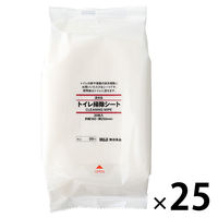 無印良品 流せるトイレ掃除シート 20枚入 1箱（20枚入×25パック） 02526252 良品計画