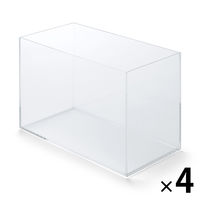 無印良品 重なるアクリルボックス 大 約幅25.2×奥行12.6×高さ16cm 1箱（4個入） 良品計画