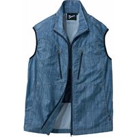 自重堂 制服百科 空調服ベスト（服単品） インディゴ LL 54060（直送品）