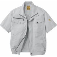 自重堂 制服百科 空調服半袖ブルゾン（服単品） シルバー L 54010（直送品）