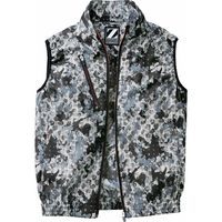 自重堂 制服百科 空調服ベスト（服単品） ブラックカモフラ EL 74060（直送品）