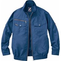 自重堂 制服百科 空調服長袖ブルゾン（服単品） ネービー L 74080（直送品）