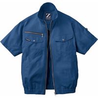 自重堂 制服百科 空調服半袖ブルゾン（服単品） ネービー S 74090（直送品）