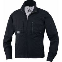 自重堂 制服百科 ストレッチ長袖ジャンパー ブラック L 75700（直送品）