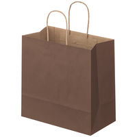スーパーバッグ 丸紐 ニュアンスカラー手提紙袋 M ウォームブラウン 1箱（300枚：50枚入×6袋）