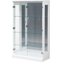 木村商事 ビーム コレクションラック M 幅700×奥行320×高さ1150mm ホワイト 66-BEAM-CRM-AW 1台（直送品）