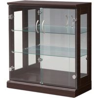 木村商事 ビーム コレクションラック L 幅700×奥行320×高さ750mm ブラウン 66-BEAM-CRL-AW 1台（直送品）