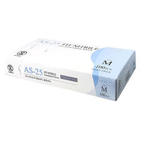 【アウトレット】リーブル フィットニトリル パウダーフリー ホワイト　Mサイズ　AS-25M　1箱（100枚入）（使い捨てグローブ）