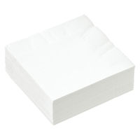 イデシギョー 8つ折り 紙ナプキン 2PLY 白無地 1袋（50枚入） - アスクル