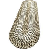 足にやさしいチューブキッチンマット クリーム 幅600mm 奥行1800mm（直送品）