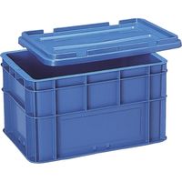 ポリコンテナー（ロック蓋付） PT-75 （605X490X370） 01-2430-05 矢崎化工（直送品）