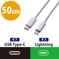 エレコム USB C-Lightningケーブル/スタンダード 1個