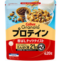 グラノーラプラス プロテインin　420g 1袋　カルビー　シリアル　グラノーラ