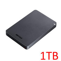 バッファロー USB3.1（Gen.1）対応 耐衝撃ポータブルHDD 4TB ブラック