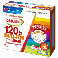 録画用 DVD-RW VHW12NP20TV1 1パック（20枚入）バーベイタム