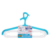 「5つ干し」 ダブル 大判 バスタオル・トレーナー 洗濯ハンガー 1セット(2本組) レック