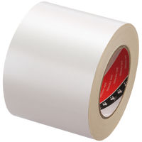 【ガムテープ】 寺岡製作所 布テープ カラーオリーブテープ 白 幅100mm×長さ25m １巻