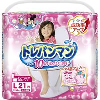 ユニ・チャーム トレパンマン女の子用L21枚 4903111186198 6個（取寄品）