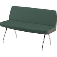 オカムラ フィロル ロビーチェア 2人掛け 肘なし 幅1260mm ダークグリーン LB88ZB FXW5 1台（直送品）
