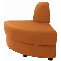 オカムラ S-59 ロビーチェア 外コーナー90° 布張り 幅920mm パンプキン 8359BR F010 1台（直送品）