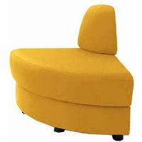 オカムラ S-59 ロビーチェア 外コーナー90° 布張り 幅920mm マスタード 8359BR F004 1台（直送品）