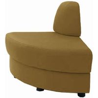 オカムラ S-59 ロビーチェア 外コーナー90° 布張り 幅920mm キウイ 8359BR F009 1台（直送品）