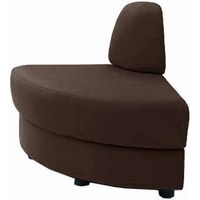 オカムラ S-59 ロビーチェア 外コーナー90° 布張り 幅920mm ブラウン 8359BR F020 1台（直送品）