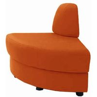 オカムラ S-59 ロビーチェア 外コーナー90° 布張り 幅920mm マーマレード 8359BR F016 1台（直送品）