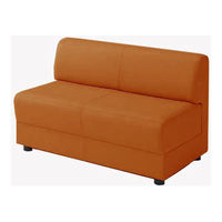 オカムラ S-59 ロビーチェア 2人掛け 布張り 幅1100mm パンプキン 8359BW F010 1台（直送品）