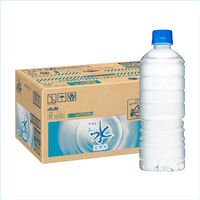 アサヒ飲料 おいしい水 天然水 ラベルレス 600ml 1箱（24本入）
