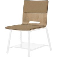 オカムラ ミック ミーティングチェア 背座パッド ゾーンオーク 荷物置き ホワイトフレーム イエローベージュ LW20XB FZX4 1脚（直送品）