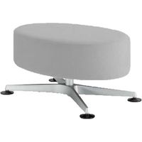 オカムラ クルーズ オットマン アジャスター付 幅800×奥行800×高さ350mm ライトグレー MY31ZZ FBA3 1台（直送品）