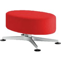 オカムラ クルーズ オットマン アジャスター付 幅800×奥行800×高さ350mm レッド MY31ZZ FBA9 1台（直送品）