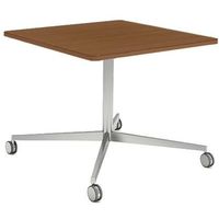 オカムラ アプションフリー フレキシブルテーブル スクエア単柱4本脚 幅900×奥行900mm ネオウッドダーク DY25AE MK53 1台（直送品）