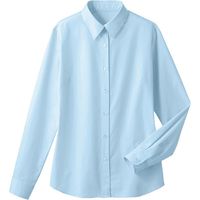 セシール 形態安定レギュラーカラーシャツ（長袖・UVカット 抗菌防臭） ソフトブルー S MW-1563（取寄品）