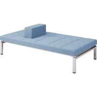 オカムラ マルチモジュールベンチ サポーター付タイプ 幅1800×奥行900×高さ600×座高400mm ライトブルー LB36UE PB21 1台（直送品）