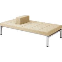 オカムラ マルチモジュールベンチ サポーター付タイプ 幅1800×奥行900×高さ600×座高400mm アイボリー LB36UE PB56 1台（直送品）