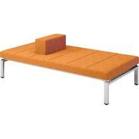 オカムラ マルチモジュールベンチ サポーター付タイプ 幅1800×奥行900×高さ600×座高400mm ライトオレンジ LB36UE PC93 1台（直送品）