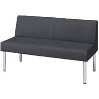 オカムラ LB55 ロビーチェア 2人掛け幅1200mm ブラックベリー LB55AB F013 1台（直送品）