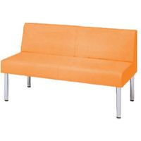 オカムラ LB55 ロビーチェア 2人掛け幅1200mm ライトオレンジ LB55AB PC93 1台（直送品）