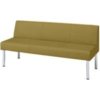 オカムラ LB55 ロビーチェア 3人掛け幅1500mm キウイ LB55AC F009 1台（直送品）