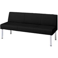 オカムラ LB55 ロビーチェア 3人掛け幅1500mm ブラックベリー LB55AC F013 1台（直送品）