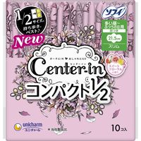 ユニ・チャーム センターインコンパクト1/2スイート多い昼用10枚 4903111361502 60個（取寄品）