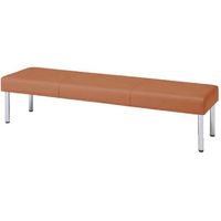 オカムラ LB55 ロビーベンチ 3人掛け幅1800mm オレンジ LB55BD PC87 1台（直送品）