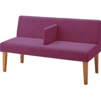 オカムラ LB55 ロビーチェア 2人掛け 中間肘付 幅1200mm パープル LB55HE PC94 1台（直送品）