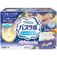 白元アース HERSバスラボ 発泡入浴剤 ナイトドリーミングアソート 1箱（16錠入）