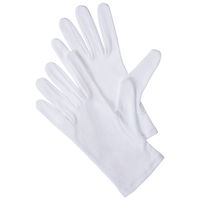 【白手袋】 川西工業 GloveMania 品質管理用スムス マチ付き M 1袋（12双入）